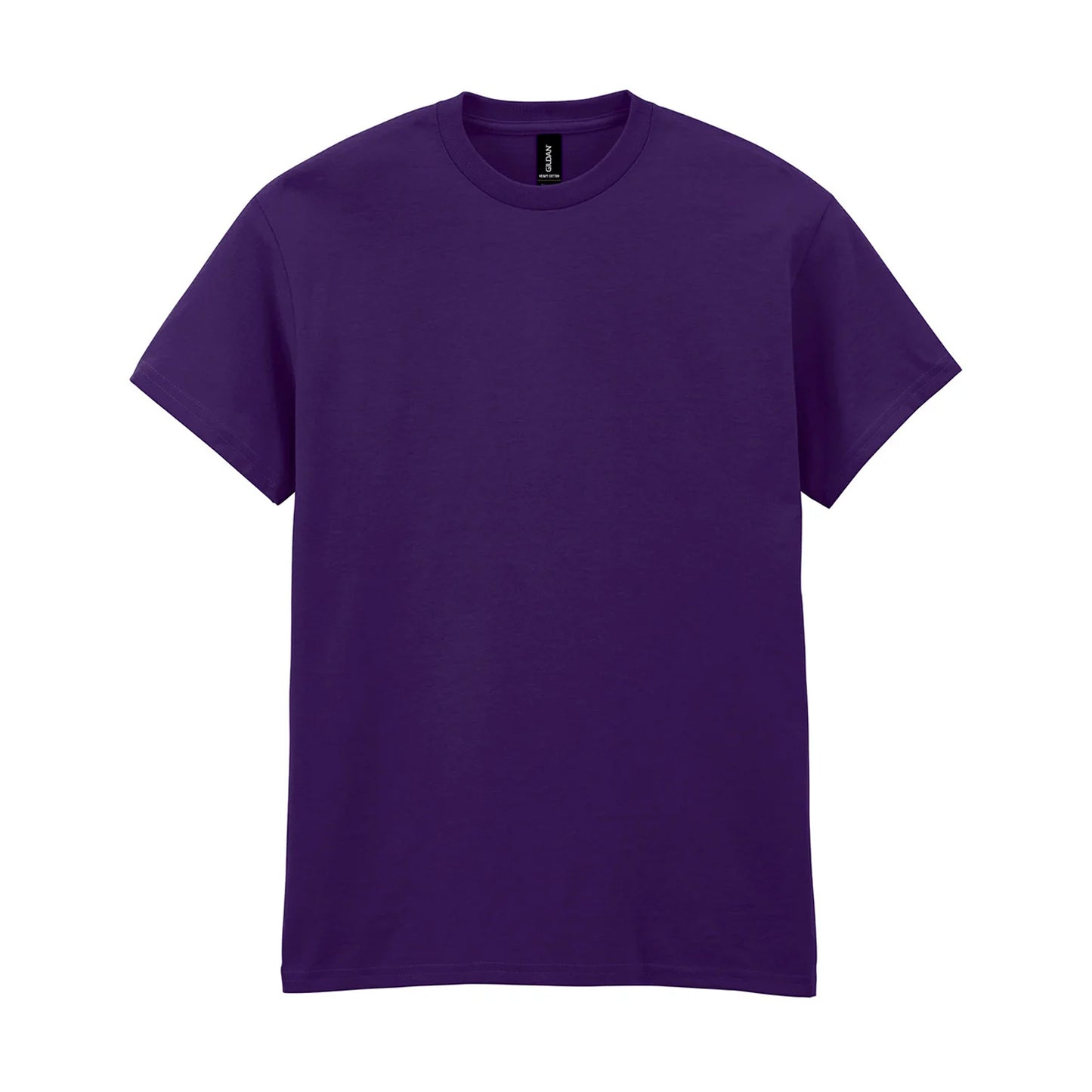 Fan Dark Purple - Front - Gildan Adults Unisex Heavy Cotton T Shirt