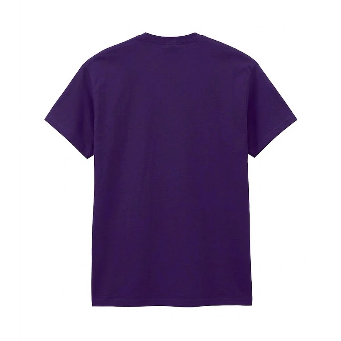 Fan Dark Purple - Back - Gildan Adults Unisex Heavy Cotton T Shirt
