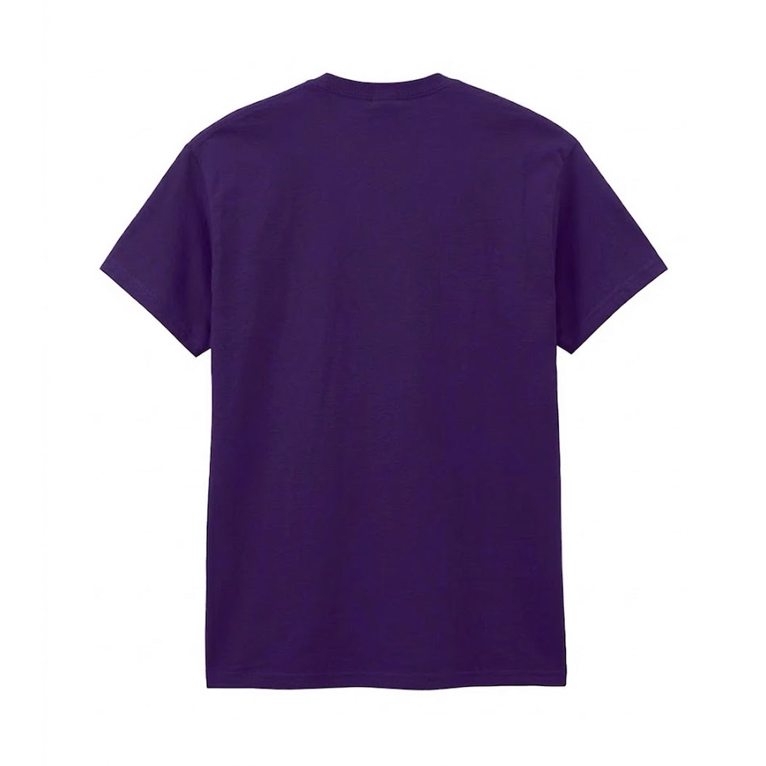 Fan Dark Purple - Back - Gildan Adults Unisex Heavy Cotton T Shirt