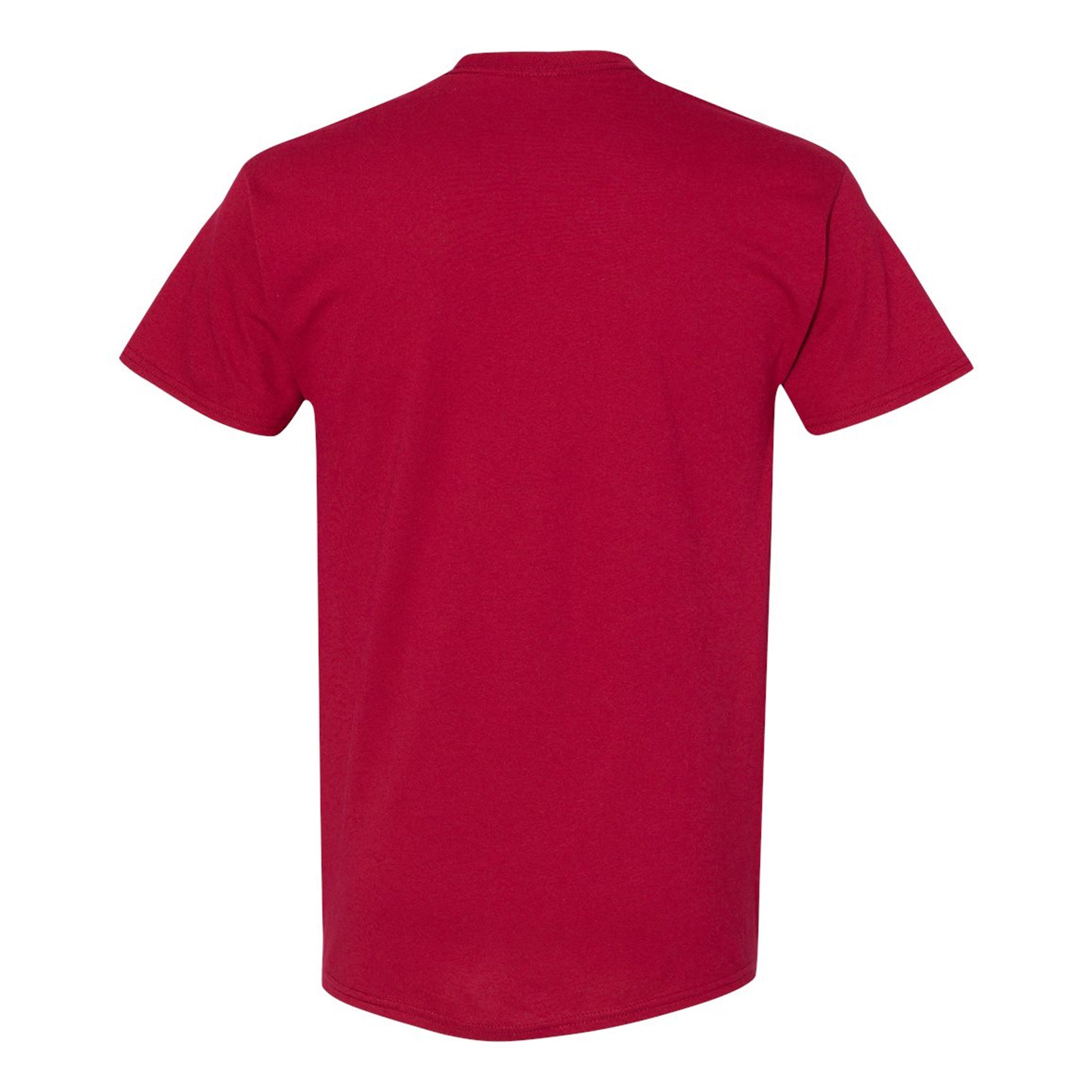 Cardinal Red - Side - Gildan Adults Unisex Heavy Cotton T Shirt