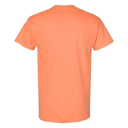 Tangerine - Side - Gildan Adults Unisex Heavy Cotton T Shirt
