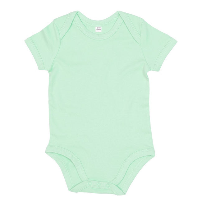 Mint - Front - Babybugz Baby Unisex Cotton Bodysuit