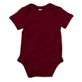 Burgundy - Front - Babybugz Baby Unisex Cotton Bodysuit
