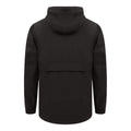 Black - Back - Front Row Mens Pullover Half-zip Jacket
