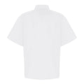 White - Back - Premier Unisex Adults Chefs Zip-Close Short Sleeve Jacket