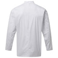 White - Back - Premier Unisex Adults Chefs Essential Long Sleeve Jacket