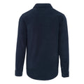Navy-Storm Grey - Back - Kariban Mens Sherpa Lined Fleece Overshirt