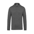 Grey Heather - Front - Kariban Mens Jersey Knit Long Sleeve Polo Shirt