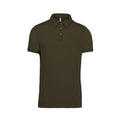 Light Khaki - Front - Kariban Mens Jersey Knit Polo Shirt