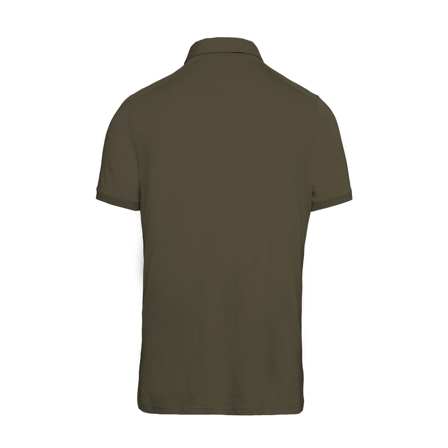 Light Khaki - Back - Kariban Mens Jersey Knit Polo Shirt