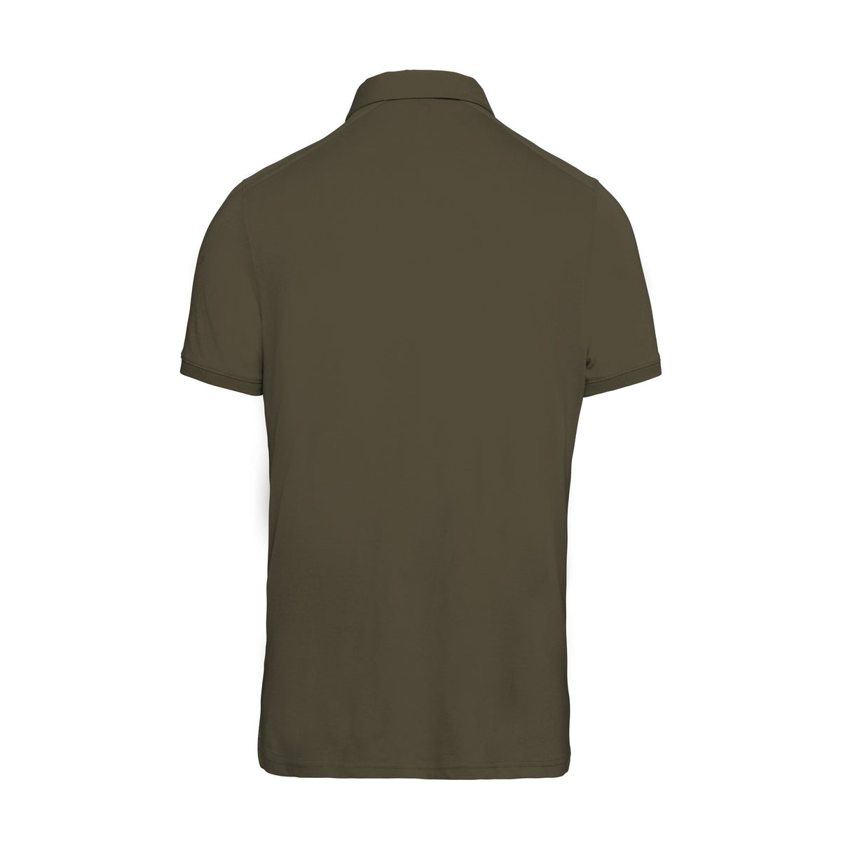 Light Khaki - Back - Kariban Mens Jersey Knit Polo Shirt