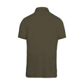 Light Khaki - Back - Kariban Mens Jersey Knit Polo Shirt