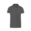 Grey Heather - Front - Kariban Mens Jersey Knit Polo Shirt