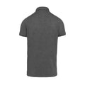Grey Heather - Back - Kariban Mens Jersey Knit Polo Shirt