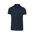 Navy - Front - Kariban Mens Jersey Knit Polo Shirt