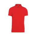Red - Front - Kariban Mens Jersey Knit Polo Shirt
