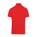 Red - Back - Kariban Mens Jersey Knit Polo Shirt