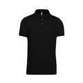 Black - Front - Kariban Mens Jersey Knit Polo Shirt