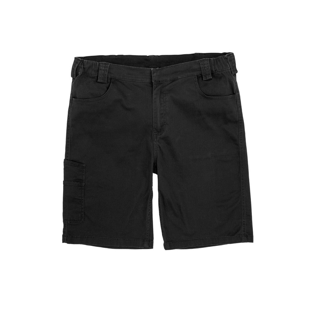 Black - Front - Result Mens Work-Guard Super Stretch Slim Chino Shorts