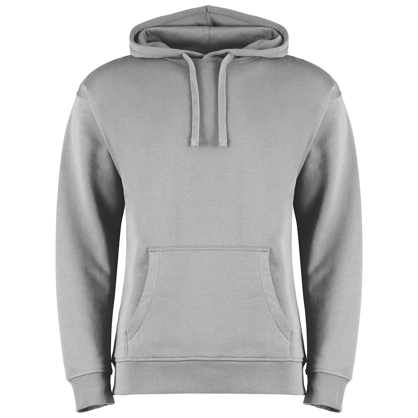 Grey Heather - Front - Kustom Kit Adults Unisex Regular Fit Hoodie