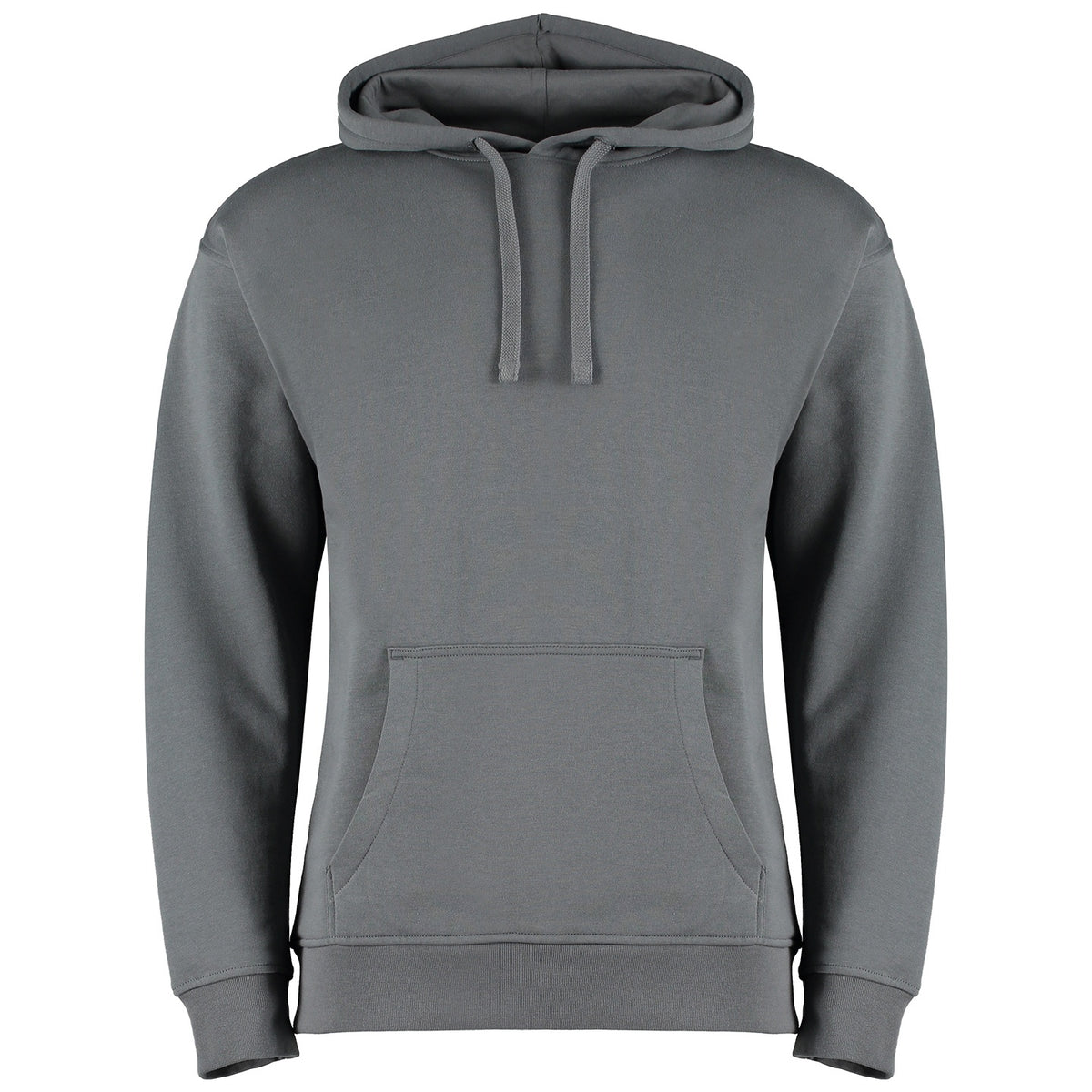 Dark Grey - Front - Kustom Kit Adults Unisex Regular Fit Hoodie