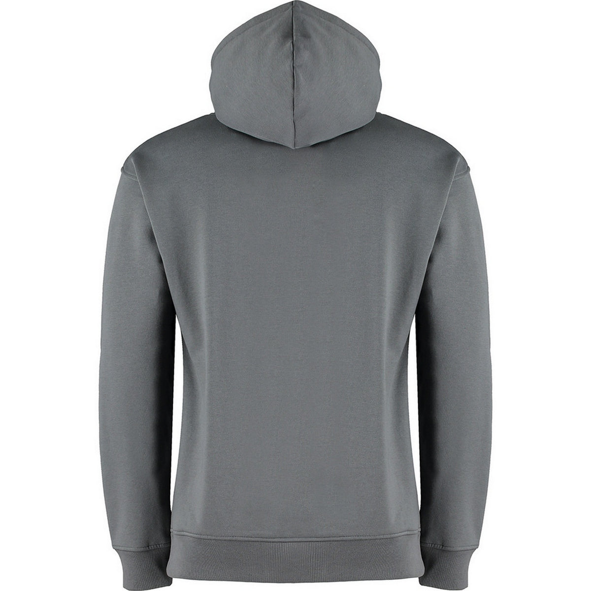 Dark Grey Marl - Back - Kustom Kit Adults Unisex Regular Fit Hoodie