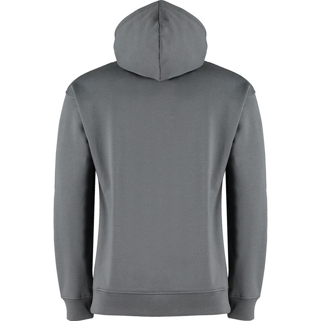 Dark Grey Marl - Back - Kustom Kit Adults Unisex Regular Fit Hoodie