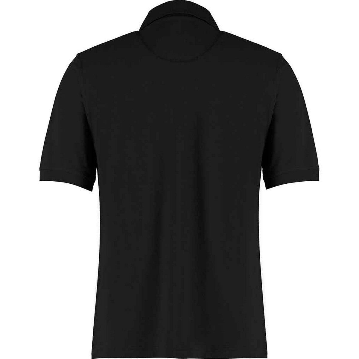 Black - Back - Kustom Kit Mens Classic Fit Cotton Klassic Superwash Polo