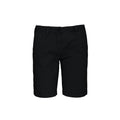 Washed Charcoal - Front - Kariban Womens-Ladies Washed Effect Bermuda Shorts