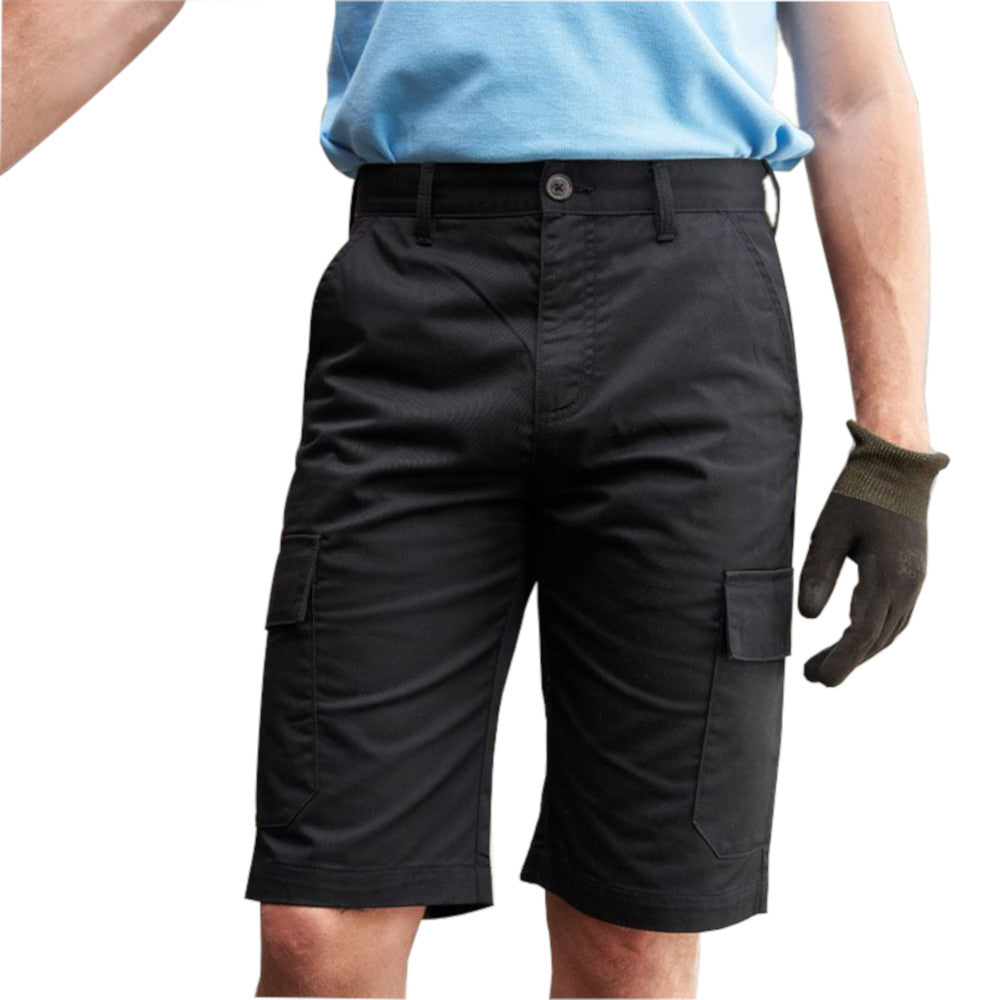 Black - Front - Pro RTX Mens Cargo Shorts