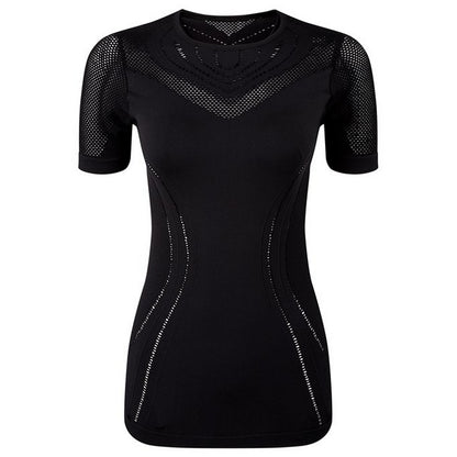 Black - Front - TriDri Womens-Ladies TriDri 3D Fit Seamless Sports Top