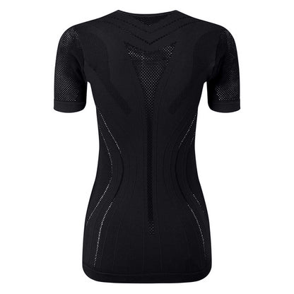Black - Back - TriDri Womens-Ladies TriDri 3D Fit Seamless Sports Top
