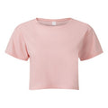 Light Pink - Front - TriDri Womens-Ladies TriDri Crop Top