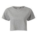 Heather Grey - Front - TriDri Womens-Ladies TriDri Crop Top