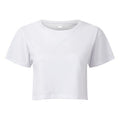 White - Front - TriDri Womens-Ladies TriDri Crop Top