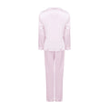 Light Pink - Back - Towel City Womens-Ladies Satin Long Pyjamas