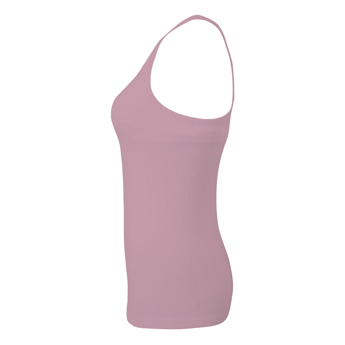 Mauve - Side - TriDri Womens-Ladies Seamless 3D Fit Sculpt Vest