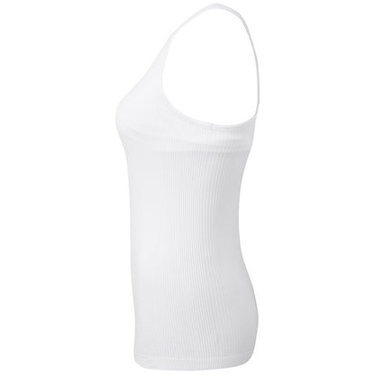 White - Side - TriDri Womens-Ladies Seamless 3D Fit Sculpt Vest