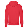 Red - Back - Fruit Of The Loom Unisex Adults Classic Hooded Sweatshirt