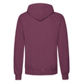 Burgundy - Side - Fruit Of The Loom Unisex Adults Classic Hooded Sweatshirt