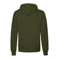 Classic Olive - Back - Fruit Of The Loom Unisex Adults Classic Hooded Sweatshirt