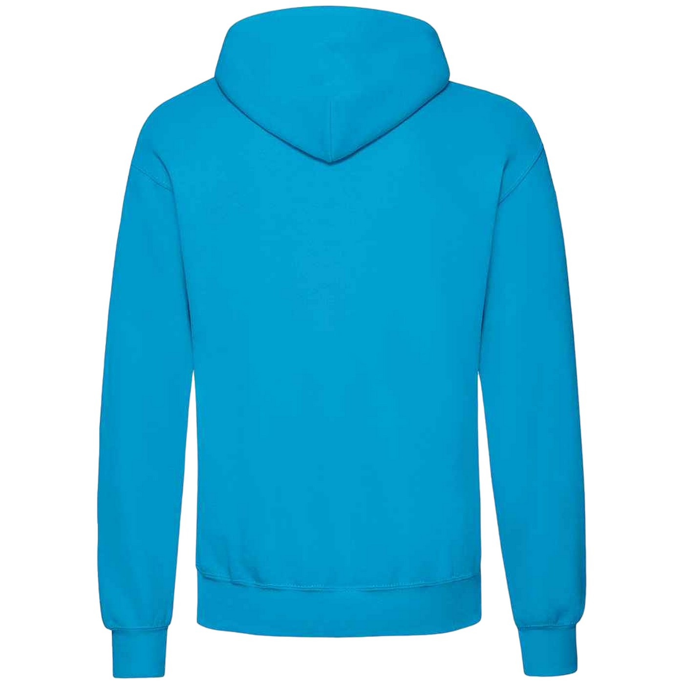 Azure Blue - Back - Fruit Of The Loom Unisex Adults Classic Hooded Sweatshirt