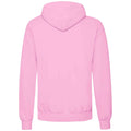Light Pink - Back - Fruit Of The Loom Unisex Adults Classic Hooded Sweatshirt