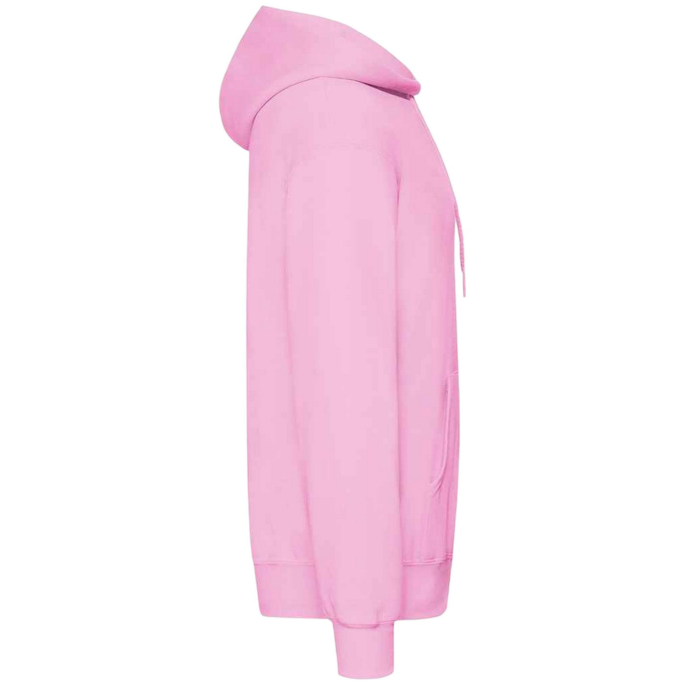 Light Pink - Side - Fruit Of The Loom Unisex Adults Classic Hooded Sweatshirt