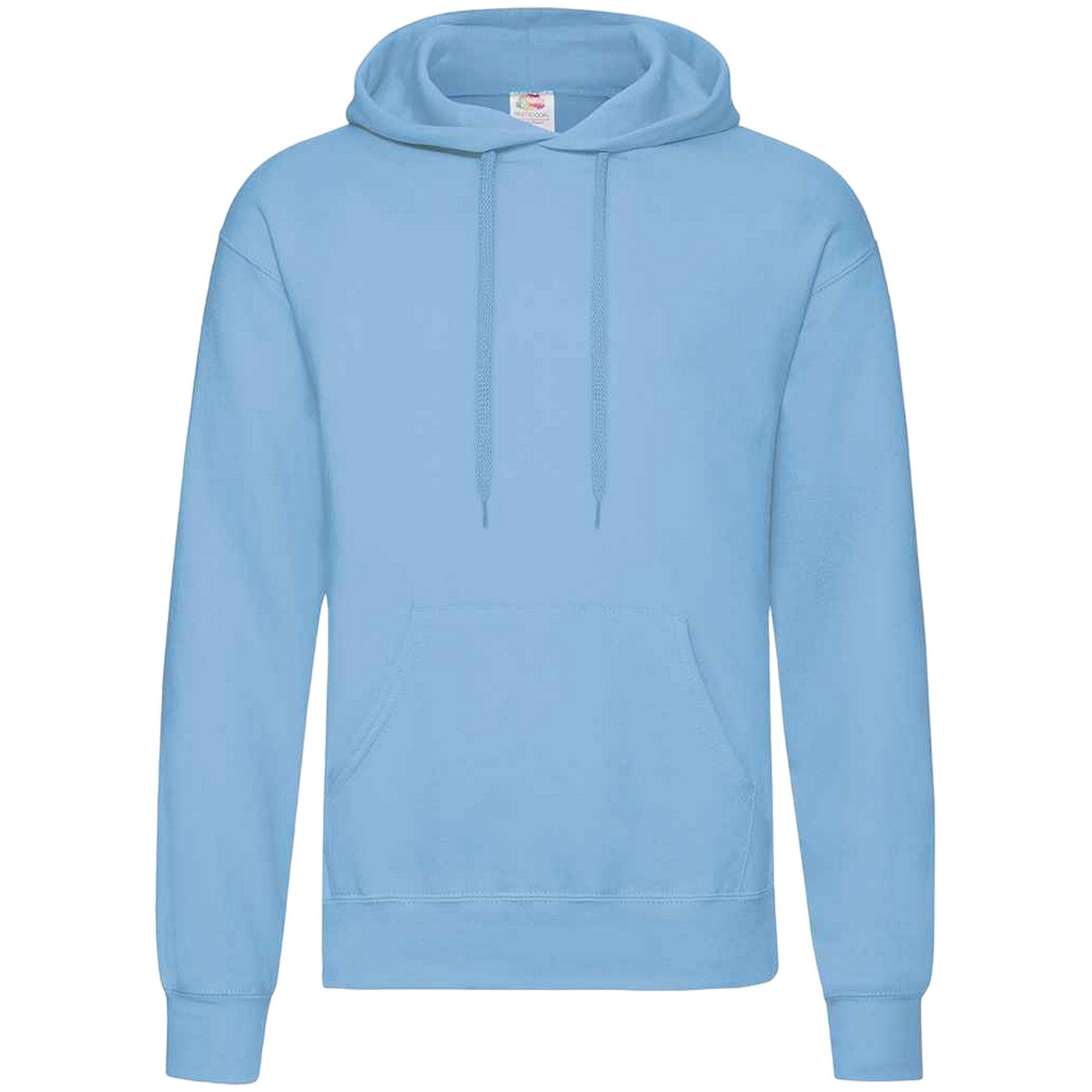 Sky Blue - Front - Fruit Of The Loom Unisex Adults Classic Hooded Sweatshirt