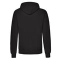 Black - Back - Fruit Of The Loom Unisex Adults Classic Hooded Sweatshirt