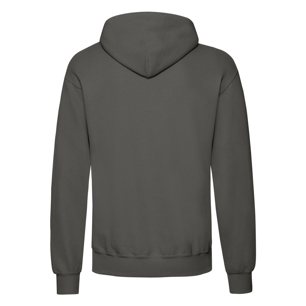 Light Graphite - Back - Fruit Of The Loom Unisex Adults Classic Hooded Sweatshirt