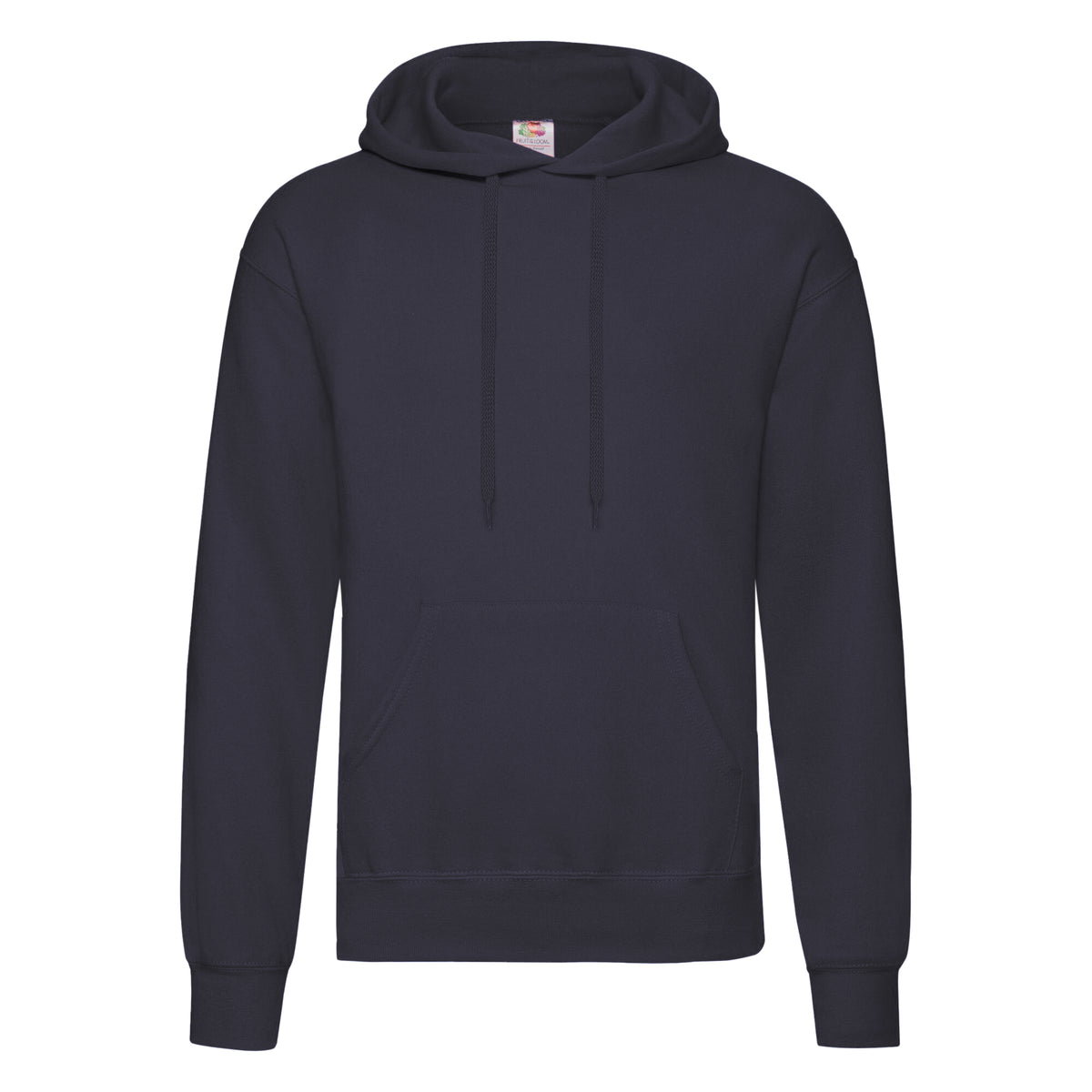 Deep Navy - Front - Fruit Of The Loom Unisex Adults Classic Hooded Sweatshirt