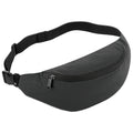 Black Reflective - Front - Bagbase Reflective Belt Bag