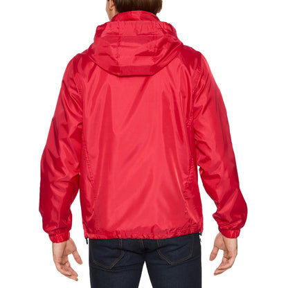Red - Side - Gildan Hammer Adults Unisex Windwear Jacket